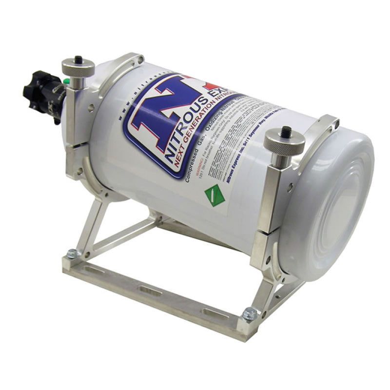 Nitrous Express 11108 - NEX11108 - Nitrous Express Billet Bracket for 10lb/15lb N2O Bottle (Incl Floor Mounts) - Shipped in Europe - Tuningsupply.com