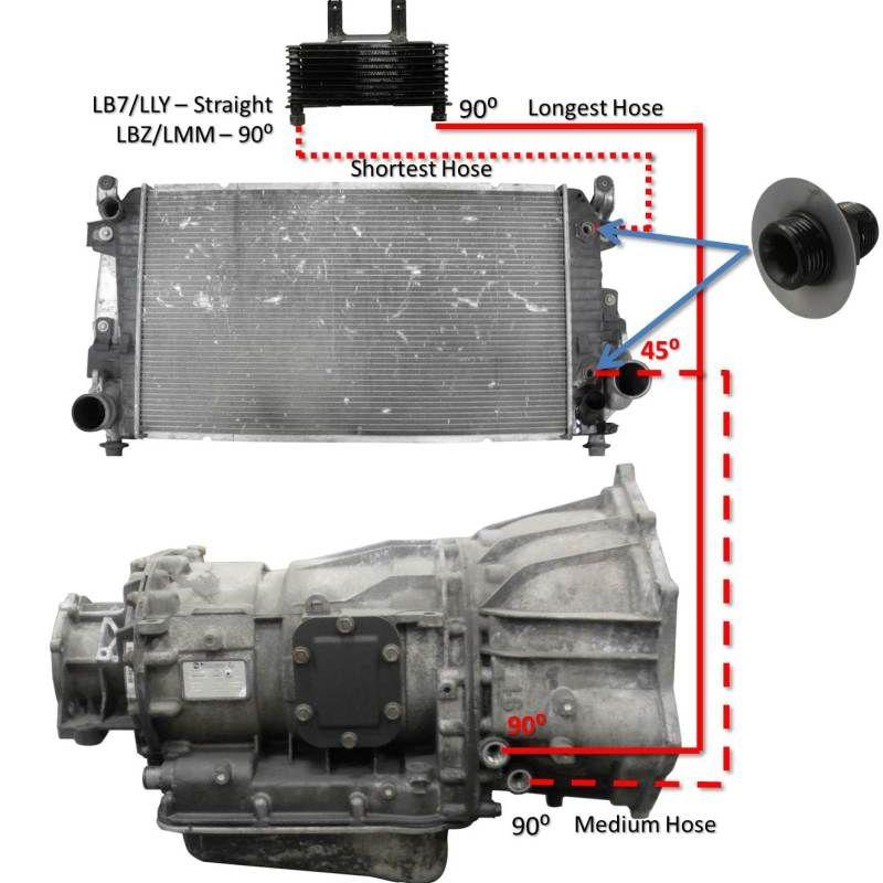 Fleece Performance FPE-TL-LBZ-LMM - FPEFPE-TL-LBZ-LMM - Fleece Performance 06-10 GM Duramax 6.6L LBZ/LMM Allison Transmission Cooler Lines - Shipped in Europe - Tuningsupply.com