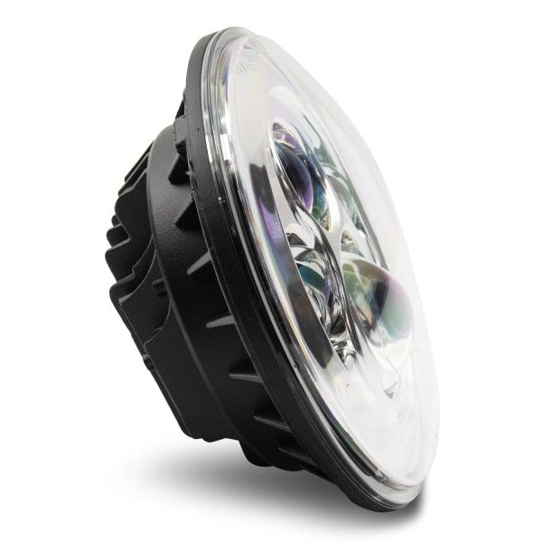 Raxiom J108043 - RAXJ108043 - Raxiom 97-18 Jeep Wrangler TJ/JK Axial Series LED Daymaker Headlights- Chrome Housing (Clear Lens) - Shipped in Europe - Tuningsupply.com