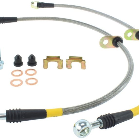 Stoptech 950.44034 - STO950.44034 - StopTech 13 Scion FR-S / 13 Subaru BRZ Front Stainless Steel Brake Lines - Shipped in Europe - Tuningsupply.com