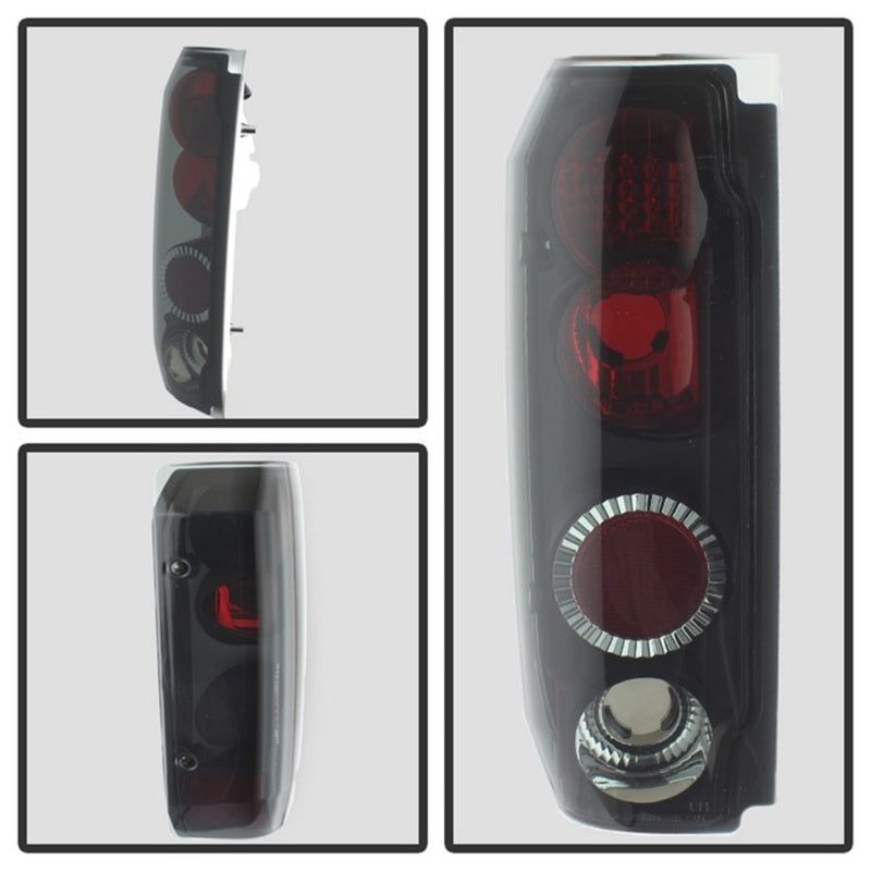 SPYDER 5078155 - SPY5078155 - Spyder Ford F150 87-96/Ford Bronco 88-96 Euro Style Tail Lights Black Smoke ALT-YD-FF15089-BSM - Shipped in Europe - Tuningsupply.com