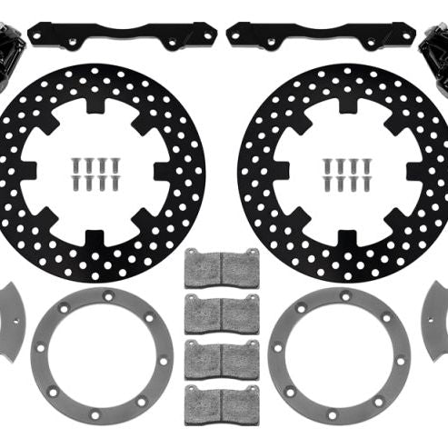 Wilwood 140-16628-D - WIL140-16628-D - Wilwood 17-21 Can-Am X3RS Black 6-Piston Front Kit 11.25in - Drilled Rotors - Shipped in Europe - Tuningsupply.com