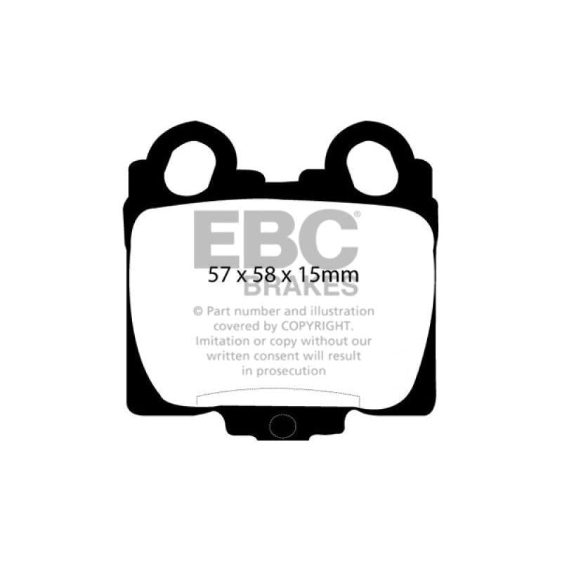 EBC DP31224C - EBCDP31224C - EBC 98-05 Lexus GS300 3.0 Redstuff Rear Brake Pads - Shipped in Europe - Tuningsupply.com
