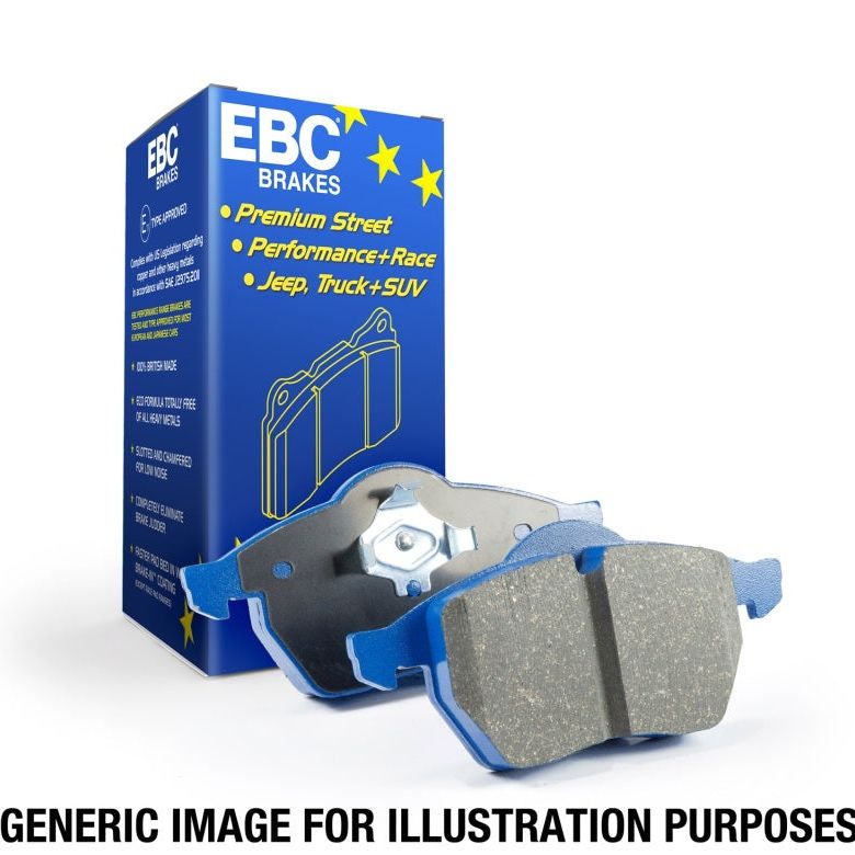 EBC DP53040NDX - EBCDP53040NDX - EBC 2015+ Ford Mustang (6Th Gen) 2.3L Turbo (GT Package) Bluestuff Front Brake Pads - Shipped in Europe - Tuningsupply.com