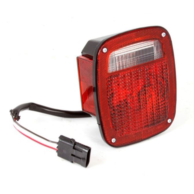 OMIX 12403.11 - OMI12403.11 - Omix Tail Light Black Housing LH 87-90 Jeep Wrangler - Shipped in Europe - Tuningsupply.com