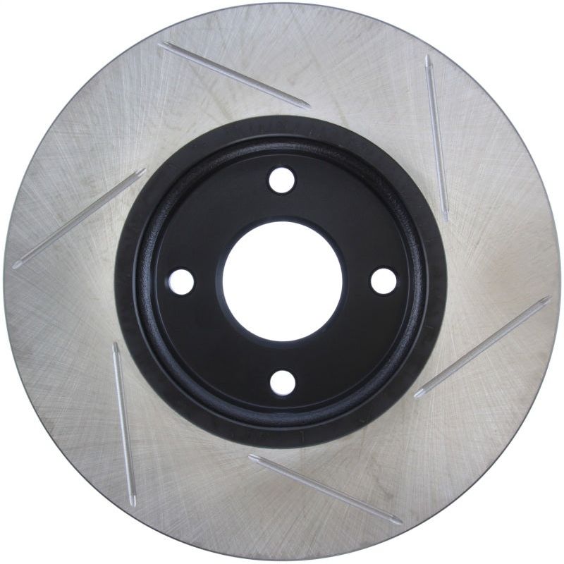 Stoptech 126.61110SR - STO126.61110SR - StopTech 2014 Ford Fiesta Right Front Disc Slotted Brake Rotor - Shipped in Europe - Tuningsupply.com