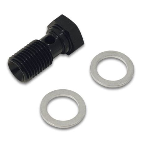 Vibrant 11464 - VIB11464 - Vibrant Aluminum Banjo Bolt w/2 Washers Male 16mm x 1.5 Bolt, 24mm long bolt - Anodized Black - Shipped in Europe - Tuningsupply.com