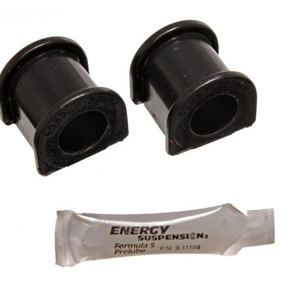 Energy Suspension 16.5121G - ENG16.5121G - Energy Suspension 96-00 Honda Civic/CRX Black 22mm Front Sway Bar Bushings - Shipped in Europe - Tuningsupply.com