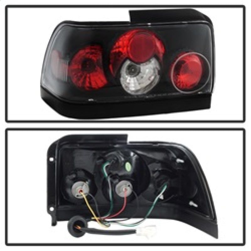 SPYDER 5007407 - SPY5007407 - Spyder Toyota Corolla 93-97 Euro Style Tail Lights Black ALT-YD-TC93-BK - Shipped in Europe - Tuningsupply.com
