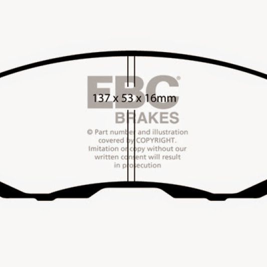 EBC DP31636C - EBCDP31636C - EBC 02-03 Infiniti G20 2.0 Redstuff Front Brake Pads - Shipped in Europe - Tuningsupply.com