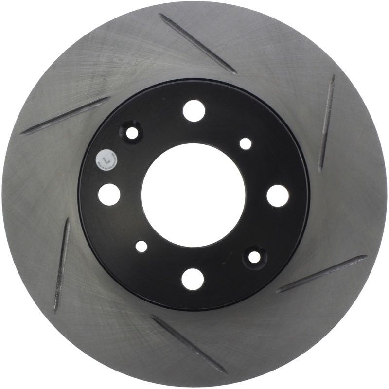 Stoptech 126.40023SL - STO126.40023SL - StopTech Power Slot 93-00 Honda Civic DX w/ Rr Drum Brakes Front Left Rotor - Shipped in Europe - Tuningsupply.com
