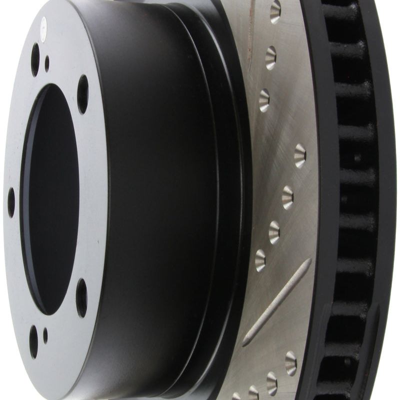 Stoptech 127.44156L - STO127.44156L - StopTech 07-09 Toyota Tundra / 08-09 Toyota Sequoia Front Left Slotted & Drilled Rotor - Shipped in Europe - Tuningsupply.com