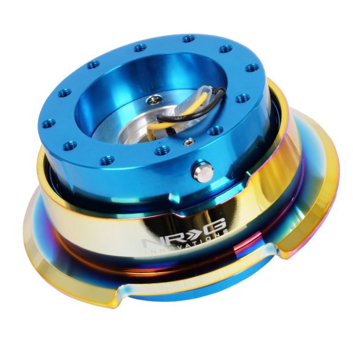 NRG SRK-280BL-MC - NRGSRK-280BL-MC - NRG Quick Release Gen 2.8 - Blue Body / Neochrome Ring - Shipped in Europe - Tuningsupply.com
