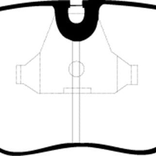 EBC DP3689C - EBCDP3689C - EBC 92-95 BMW M3 3.0 (E36) Redstuff Front Brake Pads - Shipped in Europe - Tuningsupply.com