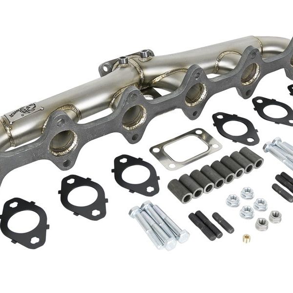 aFe 48-32020 - AFE48-32020 - aFe Twisted Steel Header Turbo Manifold (T3) 98.5-02 Dodge Diesel Trucks L6 5.9L (td) - Shipped in Europe - Tuningsupply.com