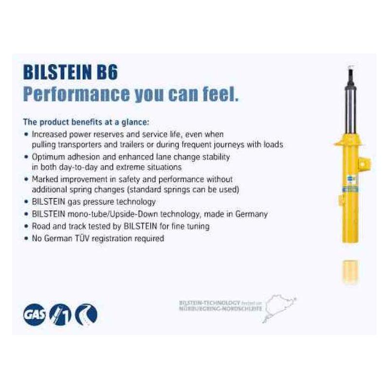 Bilstein 24-241687 - BIL24-241687 - Bilstein B6 13-15 BMW X5 Rear Right 46mm Monotube Shock Absorber - Shipped in Europe - Tuningsupply.com