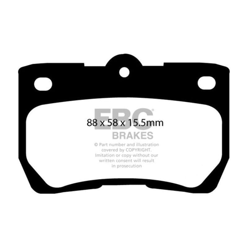 EBC DP41586R - EBCDP41586R - EBC 06-07 Lexus GS300 3.0 Yellowstuff Rear Brake Pads - Shipped in Europe - Tuningsupply.com