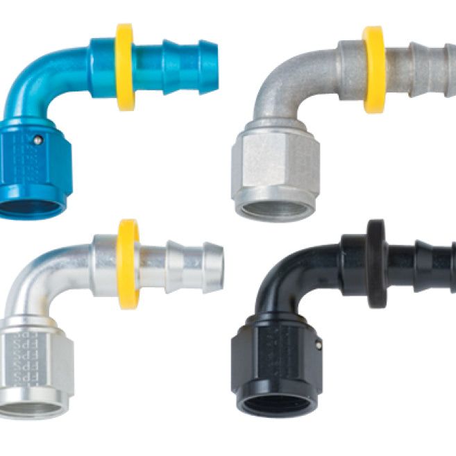 Fragola 209016-BL - FRA209016-BL - Fragola -16AN Push-Lite End 90 Degree - Black - Shipped in Europe - Tuningsupply.com