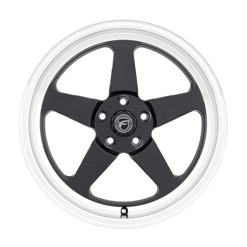 Forgestar F09188022P15 - FRGF09188022P15 - Forgestar D5 Drag 18x8.0 / 5x120 BP / ET15 / 5.125in BS Gloss Black Wheel - Shipped in Europe - Tuningsupply.com
