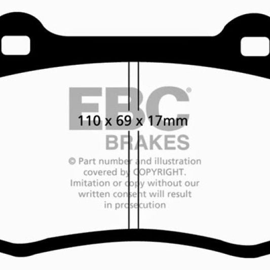 EBC DP31031C - EBCDP31031C - EBC 96-03 Alfa Romeo GTV 3.0 (Brembo) Redstuff Front Brake Pads - Shipped in Europe - Tuningsupply.com