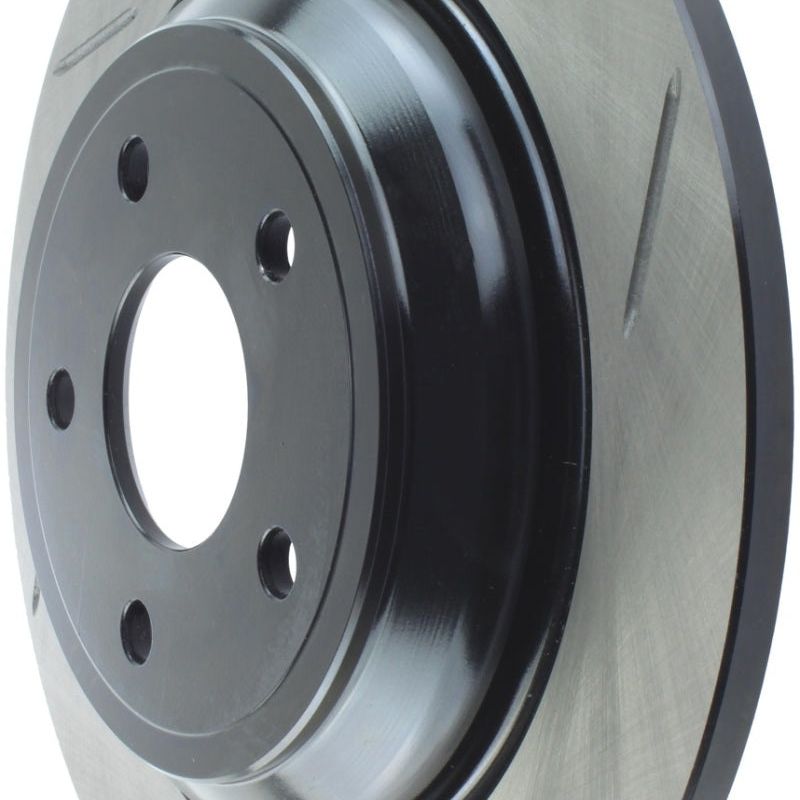 Stoptech 126.61123SL - STO126.61123SL - StopTech 2016 Ford Focus RS Slotted Rear Left Sport Brake Rotor - Shipped in Europe - Tuningsupply.com