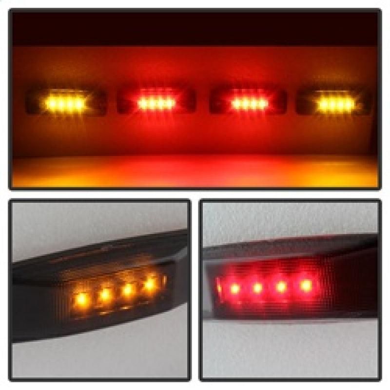SPYDER 9924705 - SPY9924705 - xTune Dodge Ram 94-02 Dually 2 Red LED+2 Amber LED Fender Lights 4pcs Smoke ACC-LED-DR94-FE-SM - Shipped in Europe - Tuningsupply.com