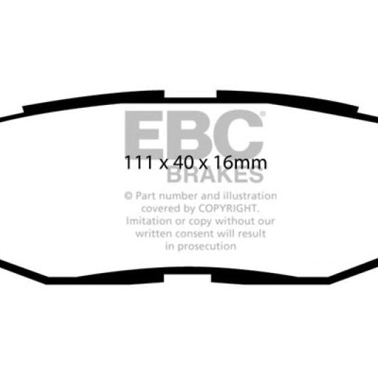 EBC UD1124 - EBCUD1124 - EBC 12+ Scion FR-S 2 Ultimax2 Rear Brake Pads - Shipped in Europe - Tuningsupply.com