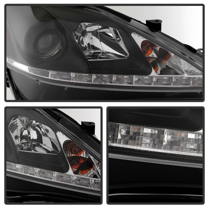 SPYDER 5080059 - SPY5080059 - Spyder Lexus IS 250/350 2006-2010 Projector Headlights DRL Black PRO-YD-LIS06-DRL-BK - Shipped in Europe - Tuningsupply.com