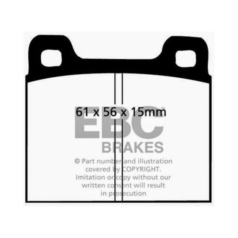 EBC DP3104C - EBCDP3104C - EBC 73-77 Porsche 911 2.7L Redstuff Front/Rear Brake Pads - Shipped in Europe - Tuningsupply.com