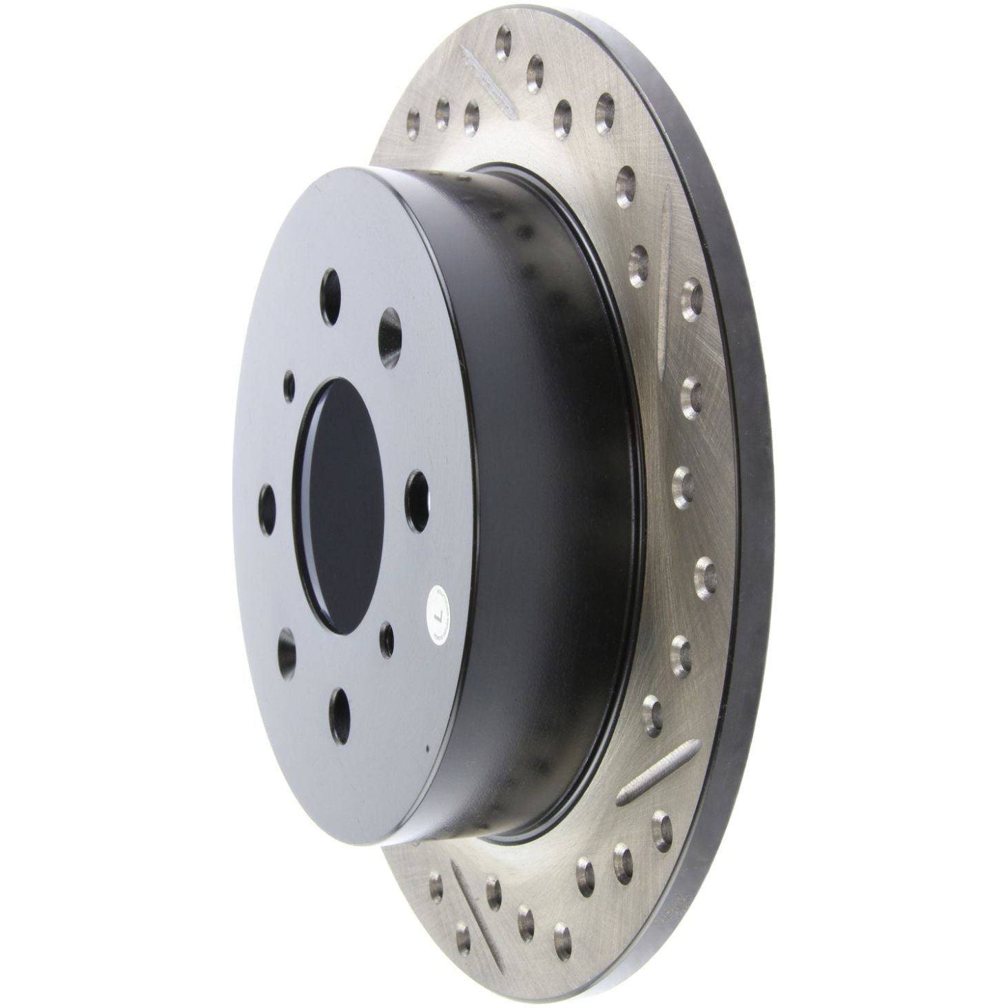 Stoptech 127.40017L - STO127.40017L - StopTech 90-96 Acura Integra / 97-01 Integra (Exc. Type R) Slotted & Drilled Left Rear Rotor - Shipped in Europe - Tuningsupply.com