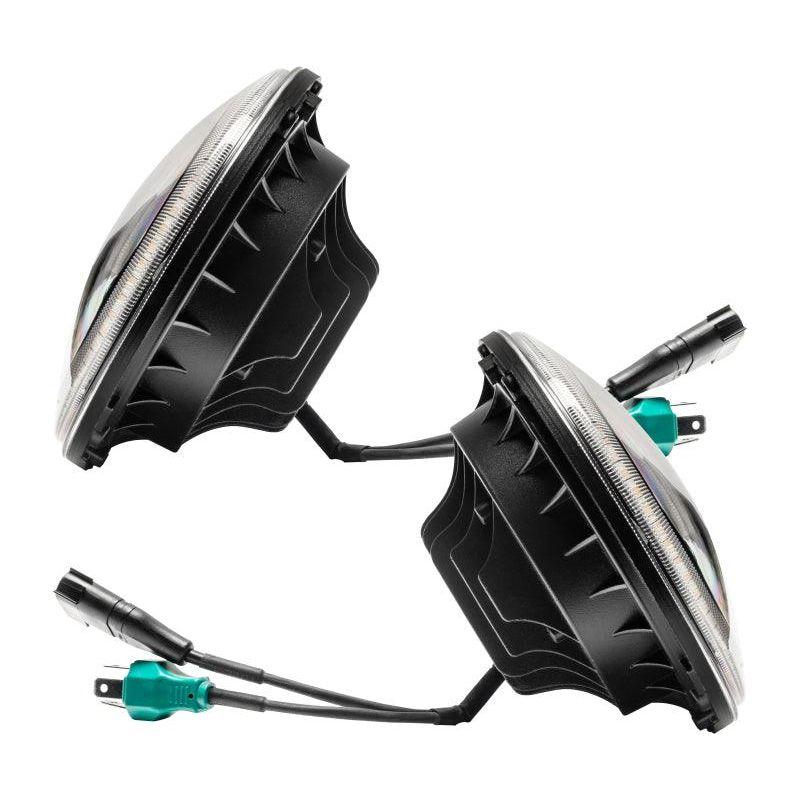 ORACLE Lighting 5769-123 - ORL5769-123 - Oracle 07-18 Jeep Wrangler JK Switchback LED Halo Headlights - Amber/White - Switchback - Shipped in Europe - Tuningsupply.com