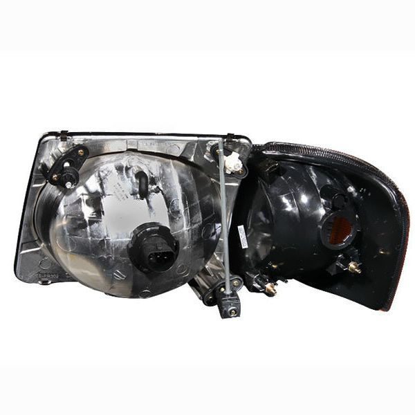 ANZO 111041 - ANZ111041 - ANZO 2001-2005 Ford Explorer Crystal Headlights Black - Shipped in Europe - Tuningsupply.com