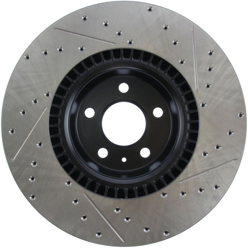 Stoptech 127.33134R - STO127.33134R - StopTech Slotted & Drilled Sport Brake Rotor - Shipped in Europe - Tuningsupply.com