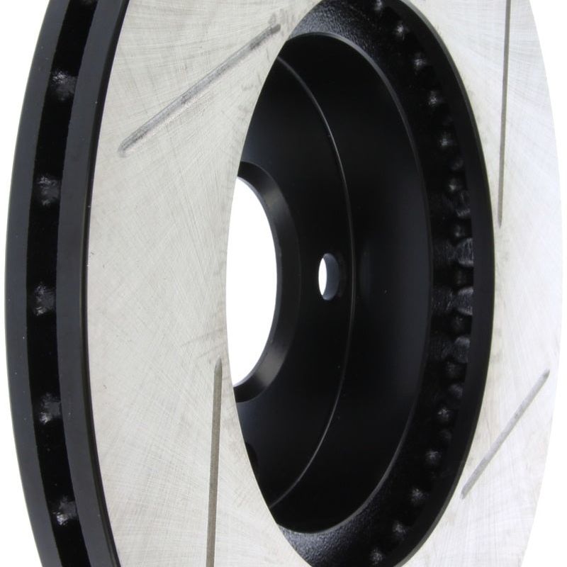 Stoptech 126.45050SR - STO126.45050SR - StopTech Power Slot 94-97/99-05 Mazda Miata (01-05 Normal Suspension Only) Slotted Front Right Rotor - Shipped in Europe - Tuningsupply.com