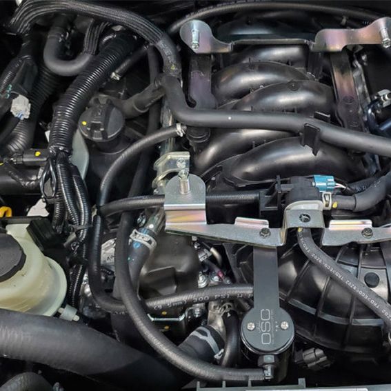 J&L 3108P-B - JLT3108P-B - J&L 16-24 Nissan Titan 5.6L Passenger Side Oil Separator 3.0 - Black Anodized - Shipped in Europe - Tuningsupply.com