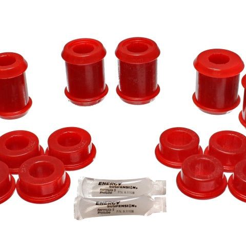 Energy Suspension 3.3177R - ENG3.3177R - Energy Suspension 04-09 Cadillac XLR/XLR-V / 97-12 Corvette Red Rear End C/A Bushing Set - Shipped in Europe - Tuningsupply.com