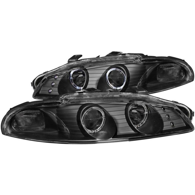 ANZO 121365 - ANZ121365 - ANZO 1997-1999 Mitsubishi Eclipse Projector Headlights w/ Halo Black G2 - Shipped in Europe - Tuningsupply.com