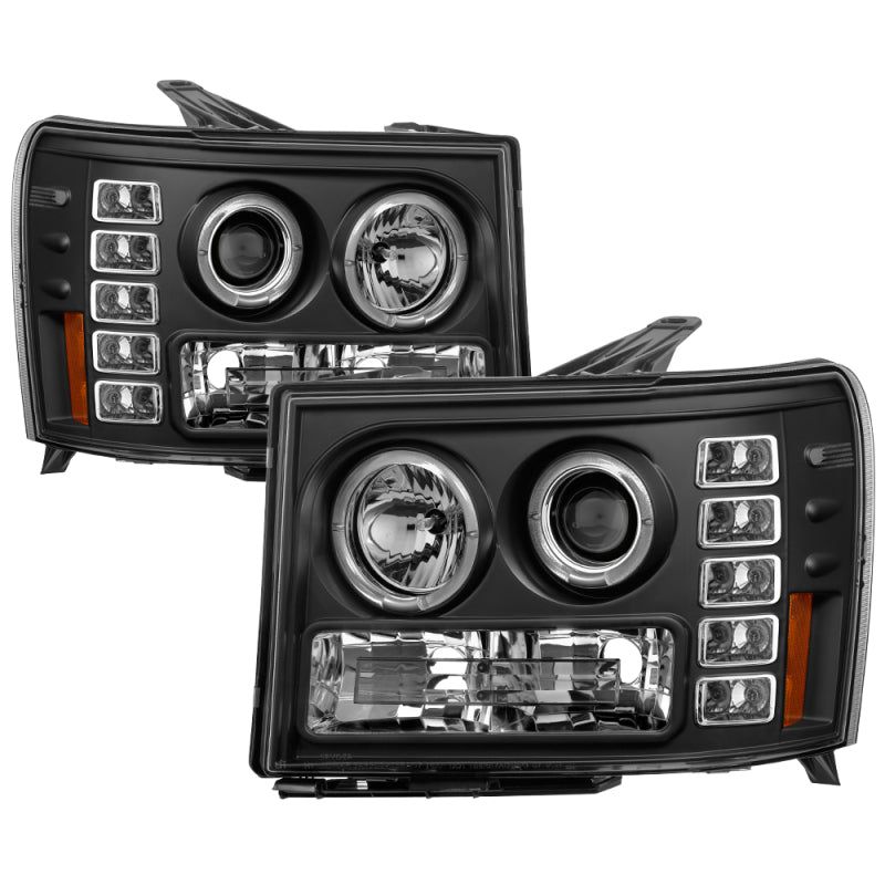 SPYDER 5010605 - SPY5010605 - Spyder GMC Sierra 1500/GMC Sierra Denali 08-13 Projector LED Halo- LED Blk PRO-YD-GS07-HL-BK - Shipped in Europe - Tuningsupply.com