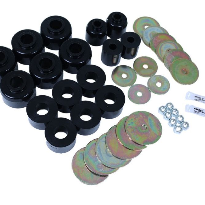 Energy Suspension 8.4114G - ENG8.4114G - Energy Suspension 03-09 Toyota 4Runner/GX470 / 07-14 FJ Cruiser Black Body Mount Bushing Set - Shipped in Europe - Tuningsupply.com