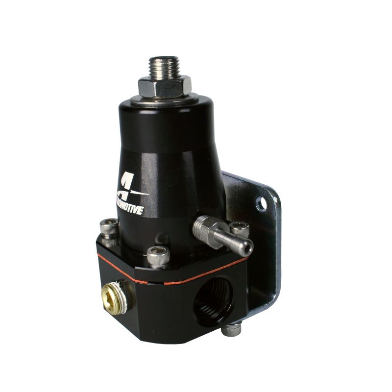 Aeromotive 13136 - AER13136 - Aeromotive Adjustable Regulator Billet EFI Bypass - (2) -6 Inlets/(1) -6 Return - Black - Shipped in Europe - Tuningsupply.com