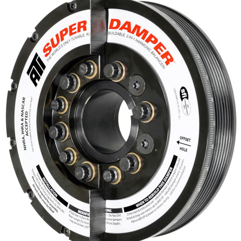 ATI ATI917371 - APPATI917371 - ATI Damper - 7.425in - Steel - 6 Grv - Duramax - 01-05 - LB7 & LLY - Ext Bal - 3 Ring - Diesel - Shipped in Europe - Tuningsupply.com