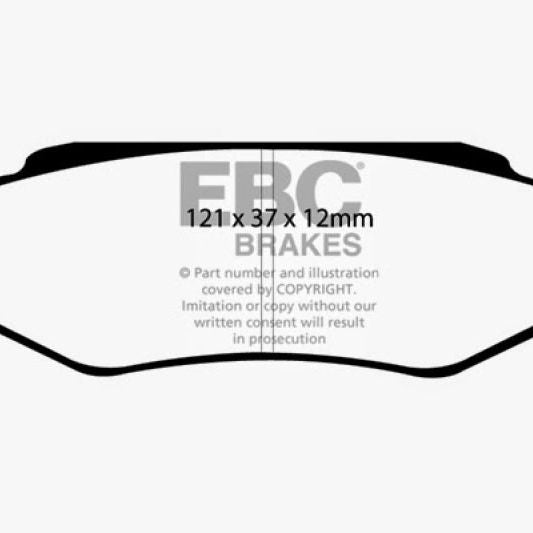 EBC DP41160R - EBCDP41160R - EBC 03-04 Cadillac XLR 4.6 Yellowstuff Rear Brake Pads - Shipped in Europe - Tuningsupply.com