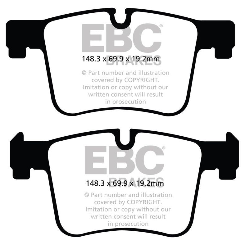 EBC DP32105C - EBCDP32105C - EBC 11+ BMW X3 2.0 Turbo (F25) Redstuff Front Brake Pads - Shipped in Europe - Tuningsupply.com