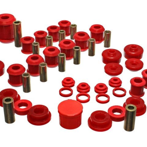 Energy Suspension 5.18107R - ENG5.18107R - Energy Suspension 95-99 Mitsubishi Eclipse FWD/AWD Red Hyper-flex Master Bushing Set - Shipped in Europe - Tuningsupply.com