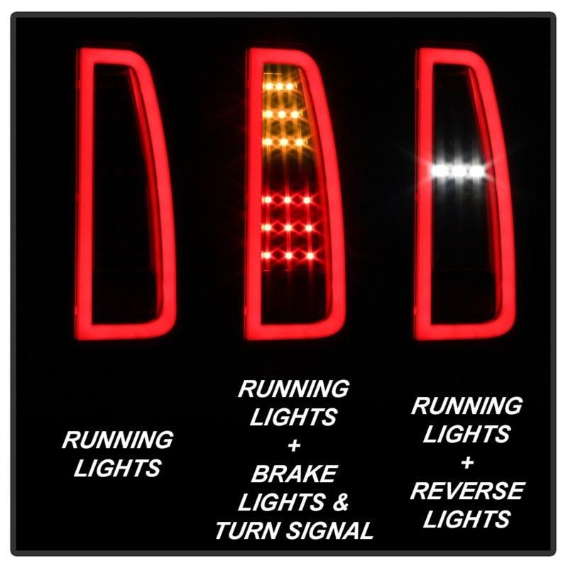 SPYDER 5085702 - SPY5085702 - Spyder 15-17 GMC Yukon LED Tail Lights - Black (ALT-YD-GY15-LED-BK) - Shipped in Europe - Tuningsupply.com