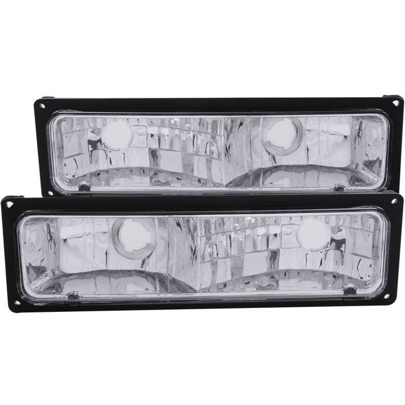 ANZO 511033 - ANZ511033 - ANZO 1988-1998 Chevrolet C1500 Euro Parking Lights Black - Shipped in Europe - Tuningsupply.com