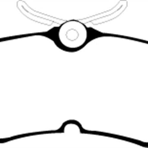 EBC DP41218R - EBCDP41218R - EBC 13+ Ford Fiesta 1.6 Turbo ST Yellowstuff Rear Brake Pads - Shipped in Europe - Tuningsupply.com