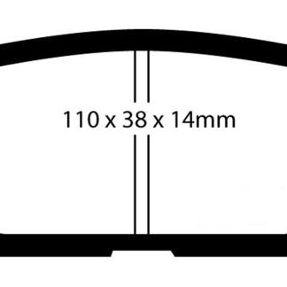 EBC DP51584NDX - EBCDP51584NDX - EBC 08-10 Subaru Impreza 2.5 Bluestuff Rear Brake Pads - Shipped in Europe - Tuningsupply.com