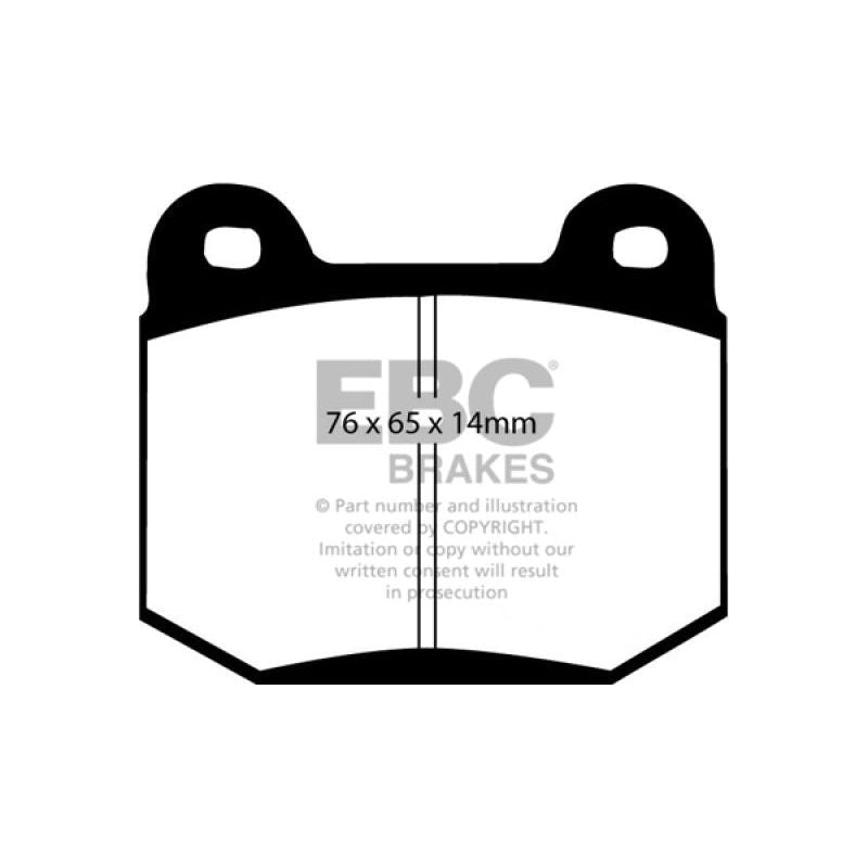 EBC DP31538C - EBCDP31538C - EBC 99-03 Mitsubishi Lancer Evolution 2.0 Turbo Redstuff Rear Brake Pads - Shipped in Europe - Tuningsupply.com