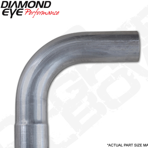 Diamond Eye Performance 529026 - DEP529026 - Diamond Eye ELBOW 5in 90-DEGREE 8in CLR SS - Shipped in Europe - Tuningsupply.com